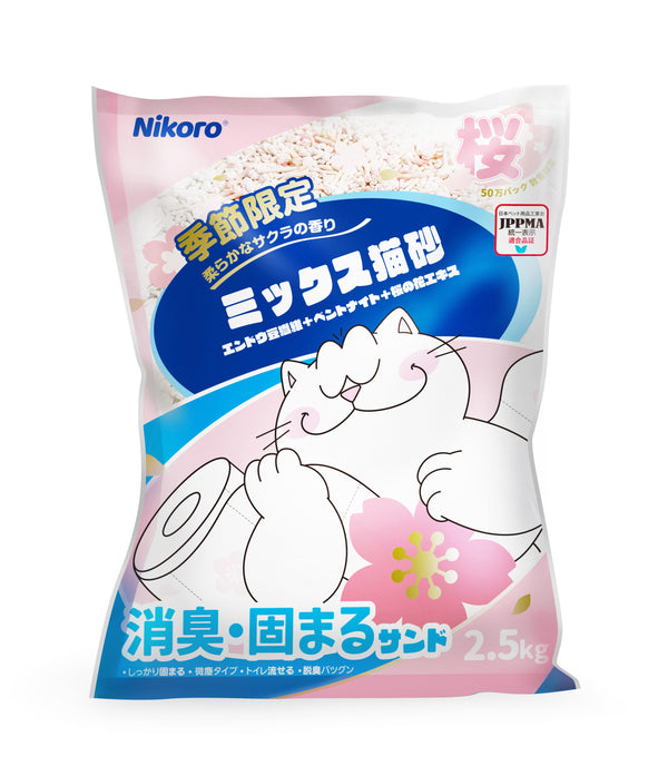 Tofu Mixed Cat Litter with Sakura Flower - 6L (2.5kg)
